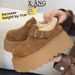 Women's Snow Boots 2025 Autumn Winter New Style Height-Increasing Integrated Fur Versatile Furry Cotton Shoes Thick Sole_vogvips.com