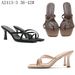 Women's Summer Fashion Square Toe High Heel Sandals - Sexy Strappy Open Toe Slides For Evening & Travel (Black, Pink, Brown)_vogvips.com