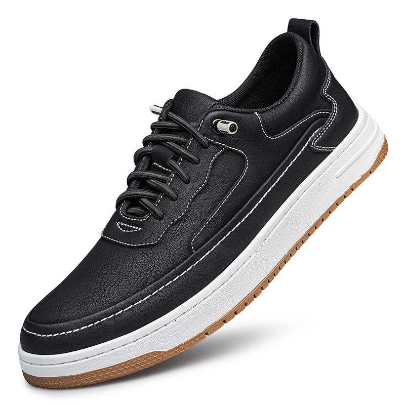 Men's Shoes Shallow Loaers Retro Board Shoes British Style Large Size Casual Sports Shoes Men_vogvips.com