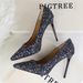 MTX 9219-1 Style Women's Shallow Mouth Pointed Toe Sparkling Sequins Sexy Slim Nightclub High Heels Single Shoes_vogvips.com
