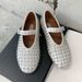 2025New Year Mary Jane Shoes Women Genuine Leather Round Toe Studded Flat Comfortable Ballet Dance Shoes_vogvips.com