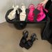 2024 Summer New European American Fashion High-Heeled Women's Shoes With One-Strap Buckle, Square Toe, Chunky Heel_vogvips.com