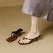 Women's Retro Leopard Print High Heeled Sandals Square Toe Flip Flops for Summer Stiletto Heels Suitable for Outdoor Wear_vogvips.com