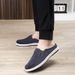 Spring New Indoor Slippers Lasagna Trend Half Slippers Old Beijing Cloth Shoes Men's One-pedal Casual Shoes_vogvips.com