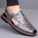 Brand Casual Leather 2026 Fashion Men's Outdoor Walking Slippers Comfy Beach Shoes High Quality Men Flat Sandals_vogvips.com