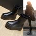 Women's Short 2025 Winter New Fleece-Lined Real Fur Warm Snow Thick Sole Platform Leather Mid-Calf Simple Boots_vogvips.com