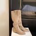 2025 Autumn And Winter New Shibuya Boots~ V-mouth Pointed Suede Thick Heel Tall Knight Boots Women's Western Stacked Thin Boots_vogvips.com