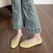 Square Head Shallow Mouth Ballet Flats Women's Bow French Single Shoes Soft-soled Grandma Shoes_vogvips.com