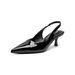 Temperament Small Pointed Head Shallow Mouth Empty Elegant Two Wear Kitten High Heels Single Shoes Women's Spring_vogvips.com