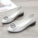 Low Cut Chunky Heel Women's Work Shoes Spring New Style Fashionable Mother Shoes Comfortable Design for Professional Settings_vogvips.com