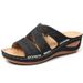 Cool Thick Soled Oversized With Multi Colored Embroidered Cool Mop Shoes And Women's Slope Heel Fish_vogvips.com