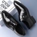 Euro Step Spring And Autumn New Large Size Formal Leather Men's Slip-On Loafers Fashion Trend Brogue Oxford Shoes_vogvips.com