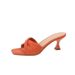 2026 Square-Toed Thin-Heeled Sandals For Women, Summer Fashionable Mid-Heel White High Heels, Soft Leather, Fairy-Style,_vogvips.com