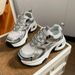 Hot Silver Dad Shoes For Women R New Versatile Small Height Enhancing Thick Soled Casual Breathable Sports Shoes_vogvips.com