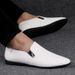 Men's Shoes Pattern Leather Shoes Casual Shoes Single Shoes Lazy Hole Driving Loafers Men_vogvips.com