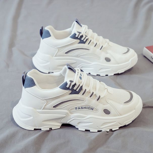 Men's Shoes Breathable Mesh Running Shoes With Thick Sole, Lightweight Comfortable Sneakers For Jogging, Walking, Gym Workouts_vogvips.com