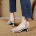 Women's Sandals 2025 New Summer Square-Toed High Heels With Thin Straps, French Style Roman Shoes, Korean Version_vogvips.com