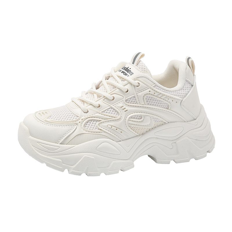 Women's Hot Selling Dad Shoes For Women New Breathable Height Enhancing Thick Soled Casual Shoes Fashionable All Match Sports Shoes_vogvips.com