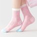 5 Pairs Cute Candy Color Kids Summer Mesh Breathable Cotton For Girls Hollow Out Mid Calf Children Casual Socks_vogvips.com