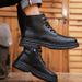 2025 New Trendy Martin Autumn High-top Leather Shoes American Work Fashion Men's Short Boots_vogvips.com