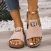Butterfly Rhinestone Broken Slippers Summer New Style Color Blocking One Strap Sandals plus Size Women's Slides & Flip-Flops_vogvips.com