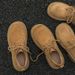 ShoeVault Cleanfit Big Toe Suede Derby For Men And Women Thick Sole Height Increasing British Style Workwear Low-top Yellow Boots_vogvips.com