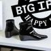 6632-1 Korean Style Fashion Versatile Hidden Wedge Heel Shiny Patent Leather Short Slimming Women's And Ankle Boots_vogvips.com