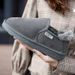 Real Leather Snow Boots, Women's Short Tube Boots, Bread Shoes, Snow Cotton Shoes, 2025 New Model, One Foot Thick Sole_vogvips.com