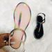 Glamorous Rhinestone Jelly Sandals For Women – Comfortable & Stylish T-Strap Flat Sandals With Crystal Accents, Available In Plus Sizes_vogvips.com