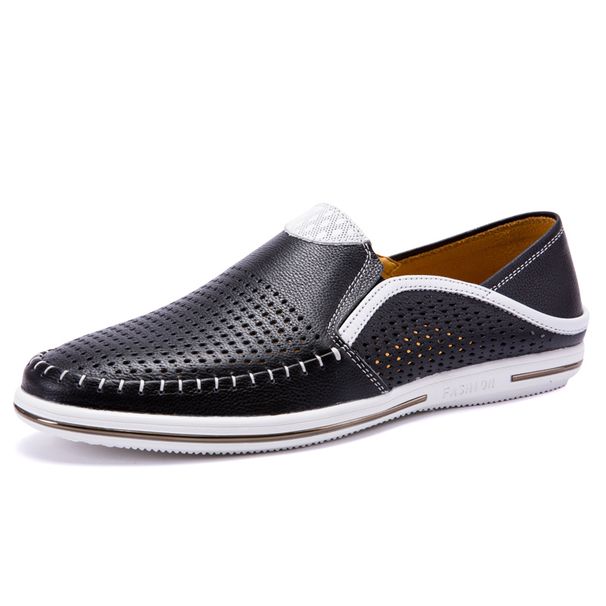 Men's Breathable Moccasin New High Quality Summer Hollow Out Casual Loafers Fashion Classic Driving Shoes For Men_vogvips.com