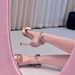 In Stock For Immediate Delivery~Open-toe Platform Satin Bow Sandals With Back Strap And Buckle, Sexy Stiletto High Heels_vogvips.com