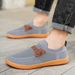 Hot-Selling Flyknit Casual Comfortable Breathable Slip-On For Men Toe Spring And Autumn Large Size Wide_vogvips.com