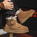 Men's Shoes Winter Snow Boots New Genuine Leather And Fur Thickened Velvet Warm Non Slip Cold Resistant Shoes Men's Wool Short Boots_vogvips.com