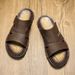 Large Size Fashinew Nnew-Slip Wear-Resistant Casual Newe-Word Slippers Leather Sandals Men's Outdoor Wear_vogvips.com
