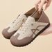 Women's Retro German Training Shoes Fly-woven Breathable Casual Shoes Women's Soft-soled Feet Flat Shoes Mother Shoes_vogvips.com