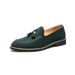 Unbeatable Quality British Tassel Lazy One Step On Loafers Driving Style Men's Business Casual Frosted Leather Height Shoes_vogvips.com