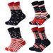 Explosive plus-size wicking cotton striped socks for women mid-tube socks for men_vogvips.com