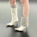 Over-the-Knee Two-Way Wear Thin High Heel Pointed Toe Color Block Slip-On Long Women 2025 New Women's Boots_vogvips.com