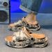 Men's Summer Outdoor Slippers Trendy Brand Non-Slip Casual plus Size 46 Thick Soled Feels like Walking on Clouds Suitable for Driving Flip Flops_vogvips.com