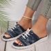 New Large Summer Flat Canvas Lightweight For Women 43 Ladies Slippers_vogvips.com