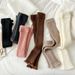 Socks Lace Socks Warm Leg Covers Women's Calf Pile Socks Knitted Wool Foot Covers Flat 45 Cm Long_vogvips.com