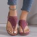 Large Size New Women's Shoes Summer Clip On Women, Hollow Metal Thick Soled Sandals For Women Batch_vogvips.com