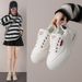 Little White Shoes Children Girls Students Leisure Sports Versatile Board Shoes Street Shooting_vogvips.com