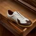 Men's Classic British Style Leather Casual Shoes - Handcrafted Retro Oxford Sneakers With Cushioned Sole (Black, White Coffee, White Blue)_vogvips.com