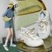 Women's Summer Breathable Mesh Women's Thin Sports New Versatile Dad White Shoes_vogvips.com