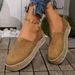 Women’s Shoes Spring And Autumn New Large Size Casual Suede Casual Shoes Women's One Foot Thick Soled Fashion Shoes_vogvips.com