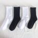 Calf socks High elastic fall winter mid-tube socks men's and women's solid color cotton socks running socks size_vogvips.com