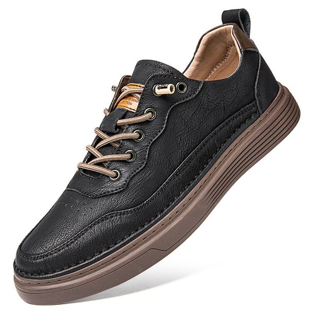 Men's Shoes Breathable Sot-soled Sneakers Low-top Men's Running Shoes Retro Casual Board Shoes_vogvips.com