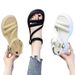 One-word Buckle Sandals Female Versatile Thick-soled Heightening Fashion Fairy Style With Skirt Muffin Shoes_vogvips.com