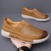 Euro Step Vintage Leather Shoes For Men 2025 New Summer Simple Fashion Outdoor Breathable Casual Sandals_vogvips.com